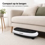 Veora Trilplaat Pro – Trilplaat fitness – Powerplate – 3 trainingsstanden – 99 intensiteitsniveaus – Tot schoenmaat 46 - Wit/Zwart - Afbeelding 3