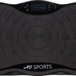 AJ-Sports Trilplaat - Trilplaat fitness - Powerplate - Inclusief weerstandsbanden en handvatten - 5 trainingsprogramma's - 99 snelheid niveaus - Met bluetooth muziek - Trainingsapparatuur voor uithoudingstraining - Zwart