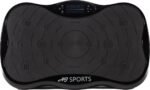 AJ-Sports Trilplaat - Trilplaat fitness - Powerplate - Inclusief weerstandsbanden en handvatten - 5 trainingsprogramma's - 99 snelheid niveaus - Met bluetooth muziek - Trainingsapparatuur voor uithoudingstraining - Zwart