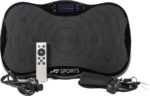 AJ-Sports Trilplaat - Trilplaat fitness - Powerplate - Inclusief weerstandsbanden en handvatten - 5 trainingsprogramma's - 99 snelheid niveaus - Met bluetooth muziek - Trainingsapparatuur voor uithoudingstraining - Zwart - Afbeelding 2